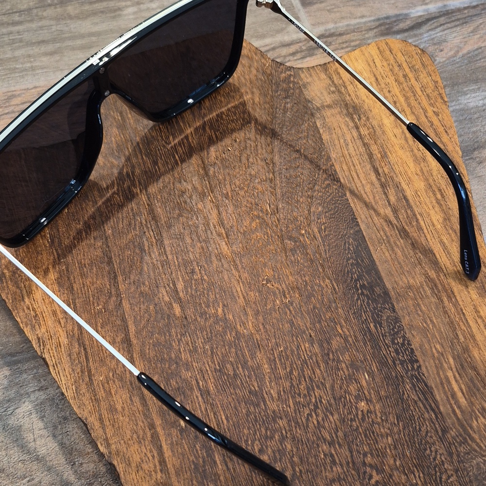 Quay Nightfall Remixed Polarized Sunglasses, Black & Gold - Picture 6 of 13
